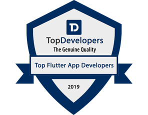 Appus Studio is one of the Top Flutter Developers, badge