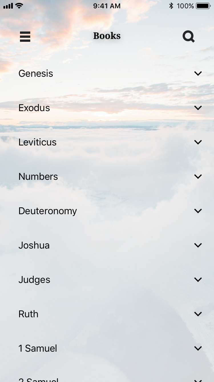 Bible app screenshot