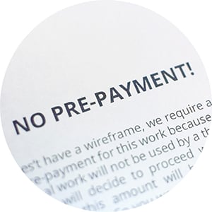 The illustration of No pre-payments strategy.