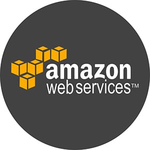 Image of the official Amazon Web Services logo.