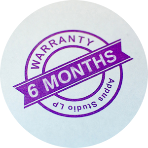 The image of warranty stamp.