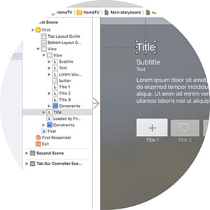 The piture for TV apps development