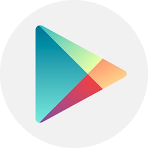 The logo of the Google Play Store.